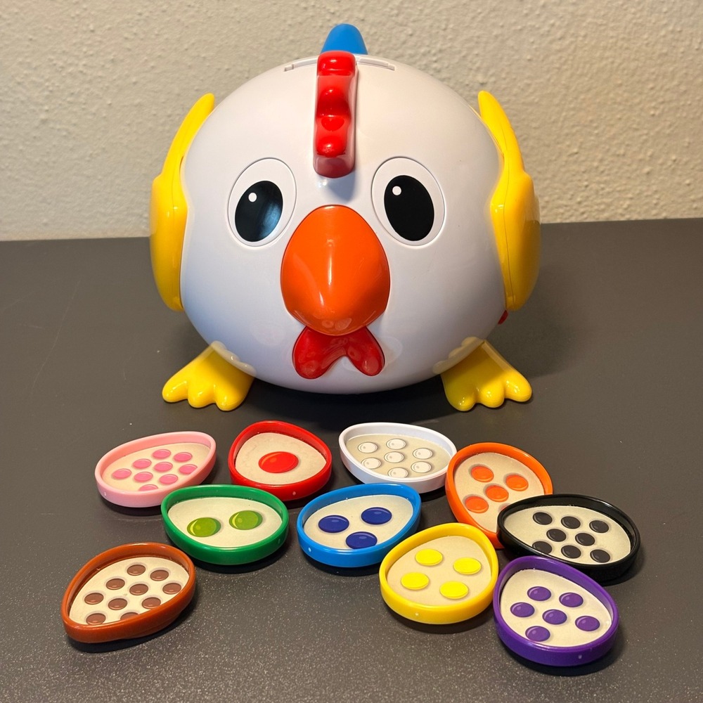 Learning Journey Count & Learn Chicken Toddler OS White Excellent Math Toy